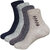 ANKII Cotton Stylish Self Design Men Ankle Length Socks, Pack Of 4
