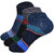 ANKII Cotton Stylish Self Design Men Ankle Length Socks, Pack Of 3