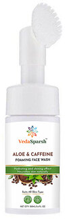 VedaSparsh Aloe And Caffeine Foaming Face Wash With Brush, 100 ml