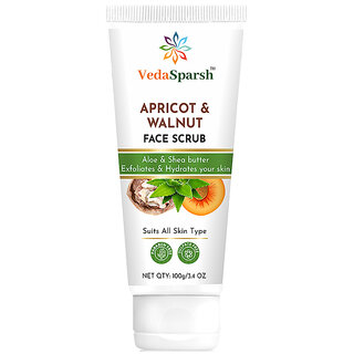VedaSparsh Apricot  Walnut Face Scrub, 100g