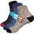 ANKII Cotton Stylish Self Design Men Ankle Length Socks, Pack Of 3
