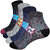ANKII Cotton Stylish Self Design Men Ankle Length Socks, Pack Of 4