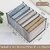 Clothes organisers storage for wardrobe Pack of 1 , Size -36 x 25 x 20 CM (Transparent)