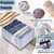 Clothes organisers storage for wardrobe Pack of 1 , Size -36 x 25 x 20 CM (Transparent)