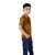 Kid Kupboard Pure Cotton Boys T-Shirt  Collared Neck  Half-Sleeves  Dark Yellow