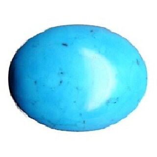                       Jaipur Gemstone Natural Turquoise stone 7.25 ratti Unheated  Untreated Semi -Precious Loose Firoza Stone                                              