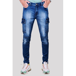 Gray Washed Streetwear Zipper Side Pocket Jeans L32 Jerone - Jerone.com-saigonsouth.com.vn