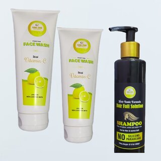                       Combo Buy 2 Care Zone Face Wash , Get 1 Care Zone Shampoo Free                                              