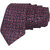 Exotique Italian Style Black,Red & Blue Microfiber Neck tie For Men (MT0007RD)
