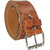 Exotique  Tan Casual Faux Leather Belt For Women (BW0042TN)