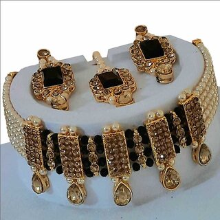                       Alloy Gold-plated Jewel Set  (Gold)                                              