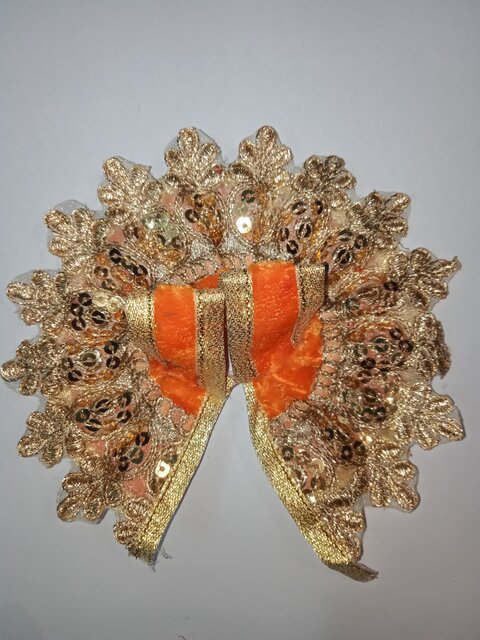 Laddu Gopal 0 (zero) size dress  Orange Color