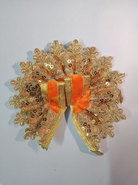 Laddu Gopal 0 (zero) size dress  Orange Color