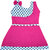 Flora Self Design Cotton  Dresses For Girls