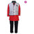 Vasavi Kids Wear Three Piece Ethnic Clothing Set - Grey And Red