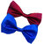 Wholesome Deal maroon and royal blue neck bow tie (Pack of two)