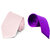 Wholesome Deal Purple And Pink Colour Microfiber Narrow Tie (Pack of Two)