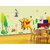 Jaamso Royals 'cute bear tiger animals kid room ' Wall Sticker (PVC Vinyl, 90 cm X 60 cm, Decorative Stickers)