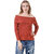 Texco Winter Rust Off Shoulder Layered Ribbed Top