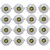 Bene LED 3w Glow Round Ceiling Light, Color of LED Blue (Pack of 16 Pcs)