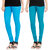 HRINKAR LIGHT BLUE BLUE Soft Cotton Lycra Plain leggings for girls combo Pack of 2 Size - L, XL, XXL - HLGCMB0014-L