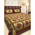 UniqChoice 100% Cotton traditional Red Printed King Size Double bedsheet With 2 Pillow Cover