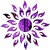 Bikri Kendra - Purple Sun - 3D Acrylic Mirror Wall Stickers - Premium Collection