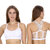 Unique Designs White Padded Sports Bra (Removel Padded)