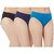 (Pack Of 3) Low Price Mall Cotton Lycra Multi Color Hipster SL Panties