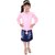 Meia for girls Pink Top  Bottom Dress