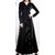 WC-064 Westchic BLACK VELVET V-NECK Long Dress
