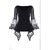 Shilpa Stylish V- Neck Lycra Split Sleeves Black Lace Top