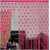 HomeStore-YEP 2 Piece Heart Door Curtains (Pink)