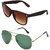 Zyaden Combo of Wayfarer Sunglasses & Aviator Sunglasses (Combo-19)