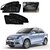 Auto Addict Zipper Magnetic Sun Shades Car Curtain For Maruti Suzuki Dzire Type-2(2012-2017)