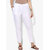 Varkha Fashion Cotton Solid White Pants