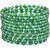 Sparkling Handcrafted Green Crystal Spiral Bangle