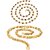 Sparkling Fancy Rudraksha  Byzantine Gold Plated Brass Chain Combo