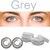 TruOm Gray Colour Monthly(Zero Power) Contact Lens Pair