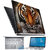FineArts Black Tiger 4 in 1 Laptop Skin Pack with Screen Guard, Key Protector and Palmrest Skin