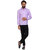 Akaas Men's Purple Solid Button down Slim Fit Formal Shirt