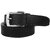 Black PU Pin-Hole Buckle Belt for Mens