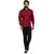 Akaas Men's Maroon Solid Button down Slim Fit Formal Shirt
