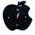Balaji times MDF Black Analog Round Apple Wall Clocks (DECOR9911)