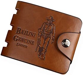 Brown Leather Bi-fold Wallet