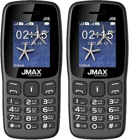 Jmax J06 Combo of Two Mobiles(Black : Black)