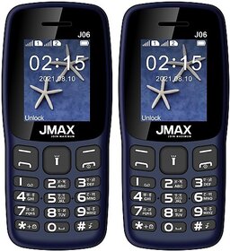 Jmax J06 Combo of Two Mobiles(Dark Blue : Dark Blue)