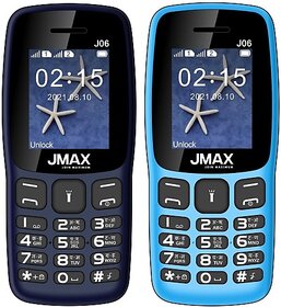 Jmax J06 Combo of Two Mobiles(Dark Blue : Sky Blue)