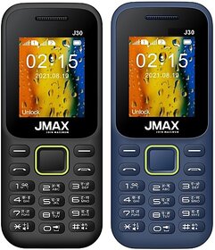 Jmax J30 Combo of Two Mobiles(Black : Blue)