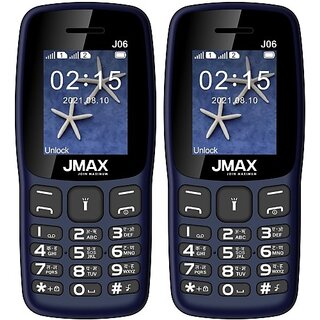 Jmax J06 Combo of Two Mobiles(Dark Blue : Dark Blue)